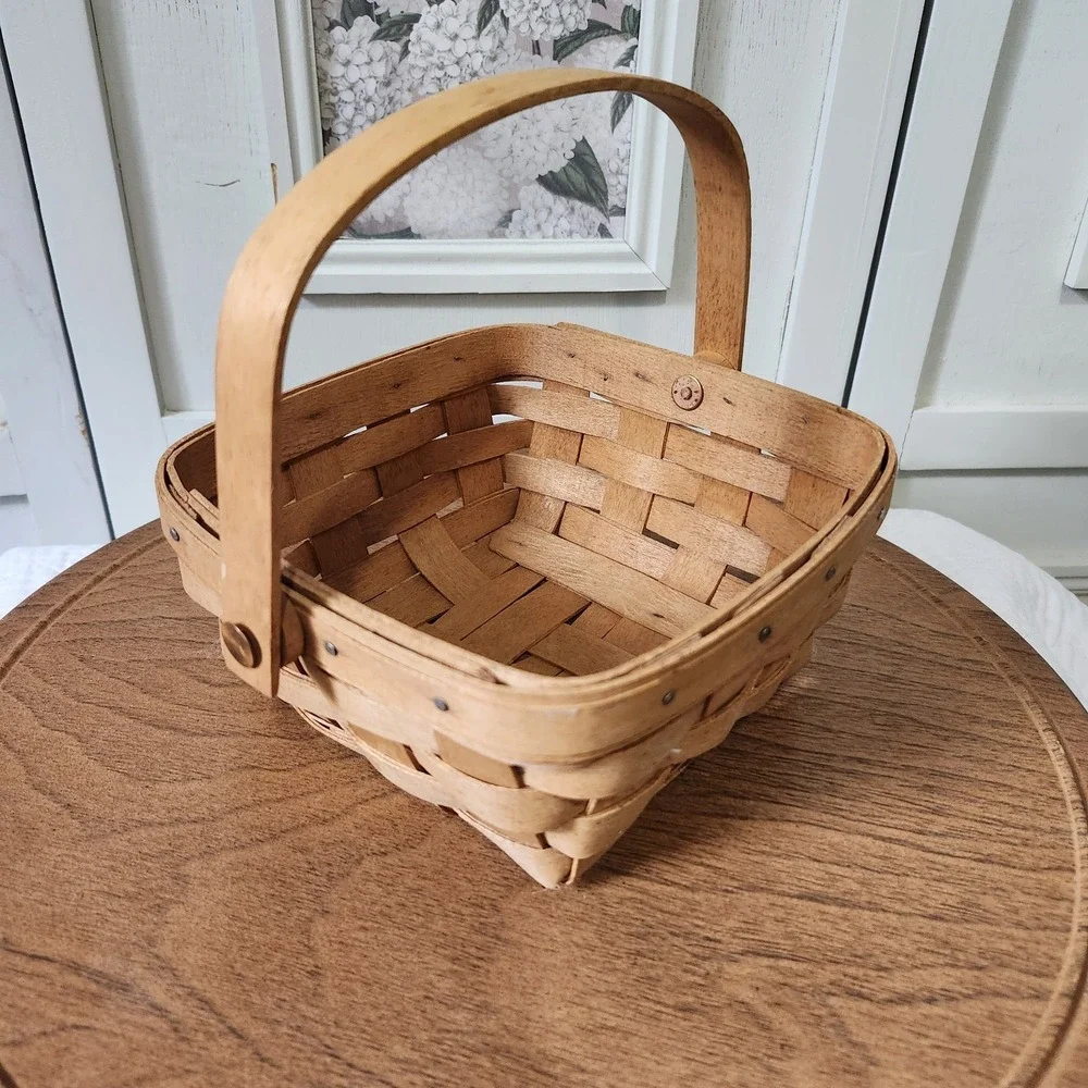 Longaberger Basket Handwoven 1993‎ Dresden Ohio Signed USA